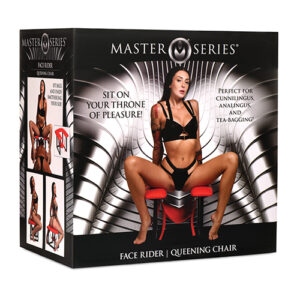 Master Series Face Rider Queening Chair - Black/Red - High Freight Costs