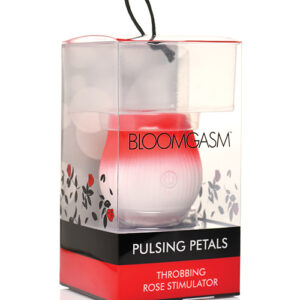Bloomgasm Pulsing Petals Throbbing Rose Stimulator - Red
