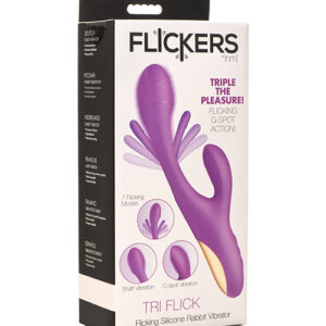 Inmi Tri-Flick Flicking Rabbit Vibrator - Purple