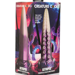 Creature Cocks Astropus Tentacle Silicone Dildo - Purple/White