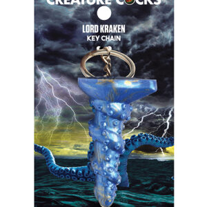 Creature Cocks Lord Kraken Silicone Key Chain - Blue