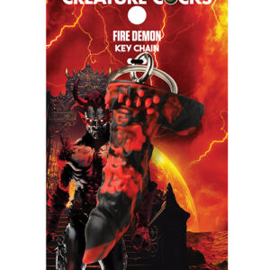 Creature Cocks Fire Demon Keychain - Red/Black