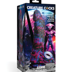 Creature Cocks Alienoid Silicone Dildo - Multi Color