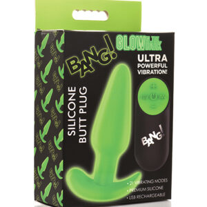 Bang! Glow in the Dark 21X Remote Controlled Butt Plug