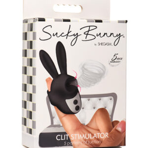 Shegasm Sucky Bunny Clit Stimulator - Black