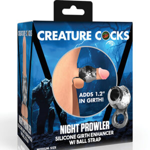 Creature Cocks Night Prowler Silicone Penis Sleeve & Ball Stretcher - Medium