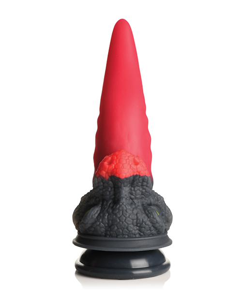 Creature Cocks Dragon Roar Silicone Dildo - Red/Black - Image 2