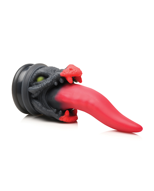 Creature Cocks Dragon Roar Silicone Dildo - Red/Black - Image 4
