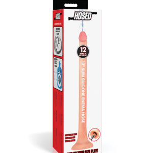 Hosed Silicone Enema Hose - 12" Long