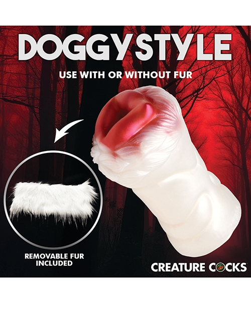 Creature Cocks Snow She-Wolf Silicone Stroker - Image 5