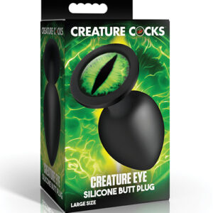 Creature Eye Green Eye Silicone Butt Plug - Large