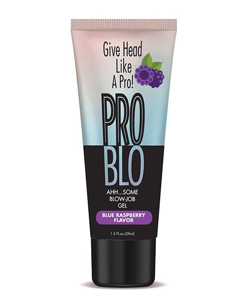 Pro Blo Oral Pleasure Gel 1 5 Oz Blue Raspberry Sexual Enhancers